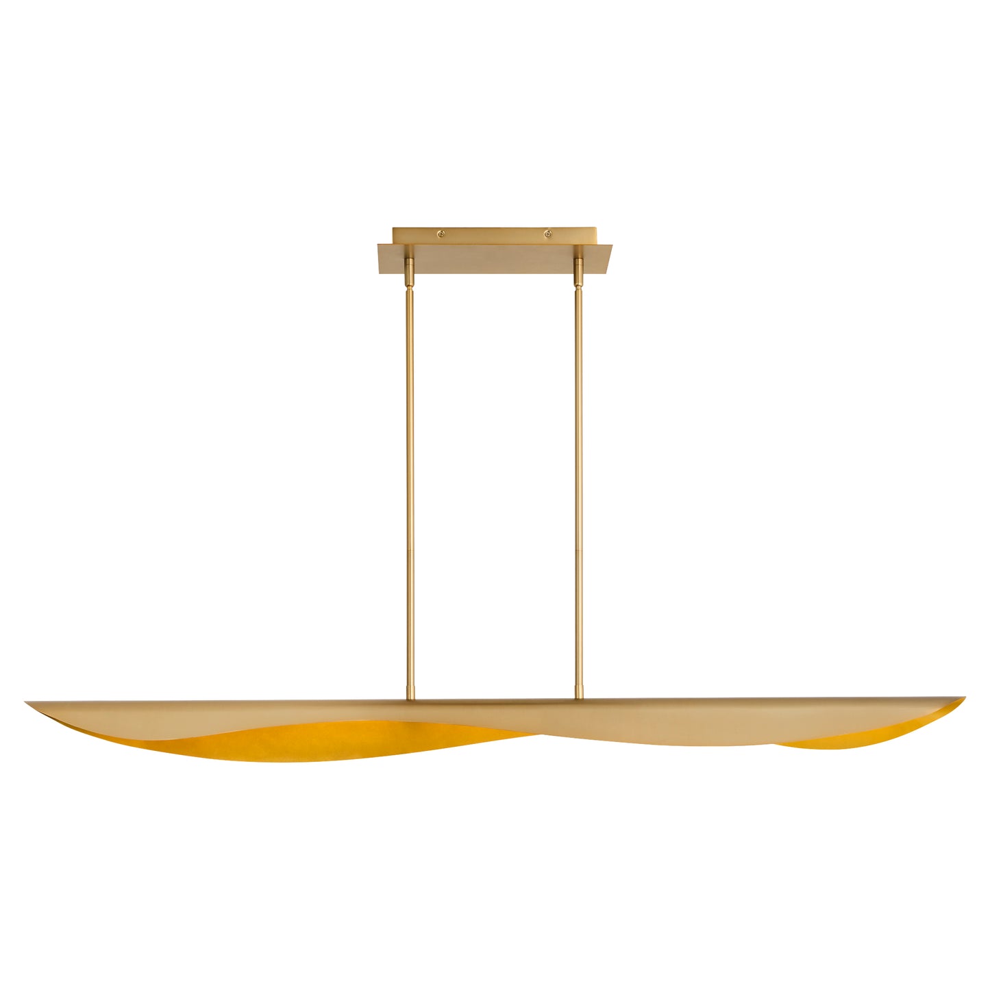 Oxygen Lighting Pivot Chandelier in Aged Brass 3-408-40