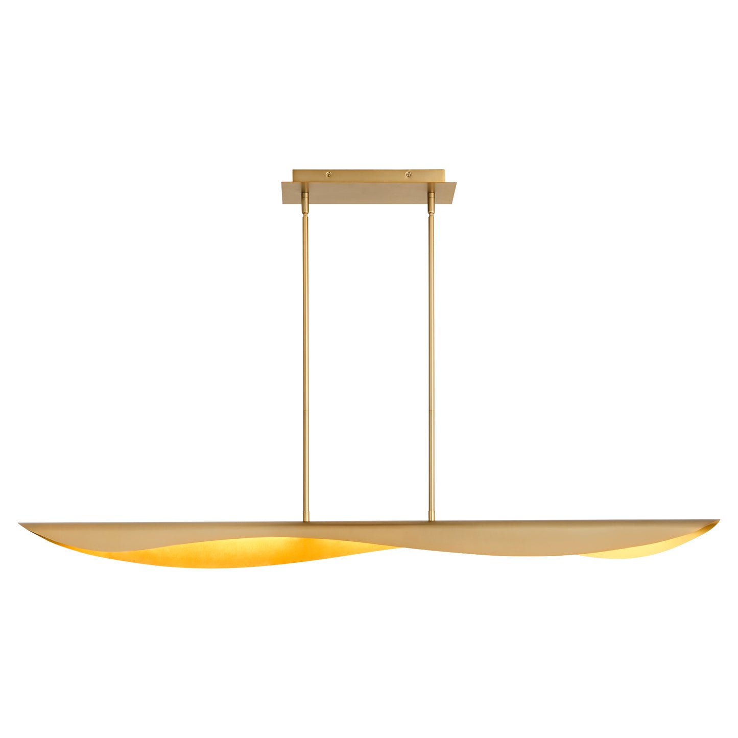 Oxygen Lighting Pivot Chandelier in Aged Brass 3-408-40