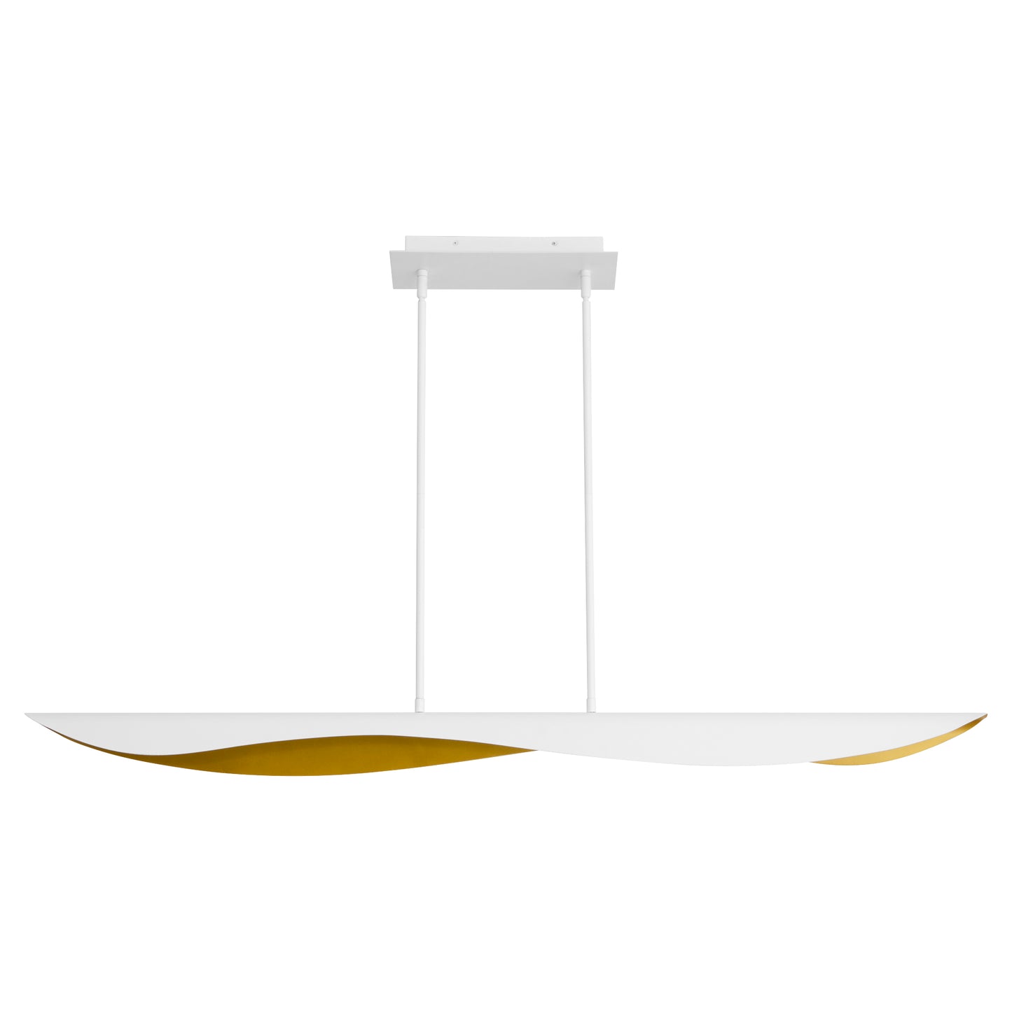 Oxygen Lighting Pivot Chandelier in White w/ Aged Brass 3-408-640