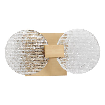 Oxygen Lighting Axiom Sconce in Aged Brass 3-5050-40