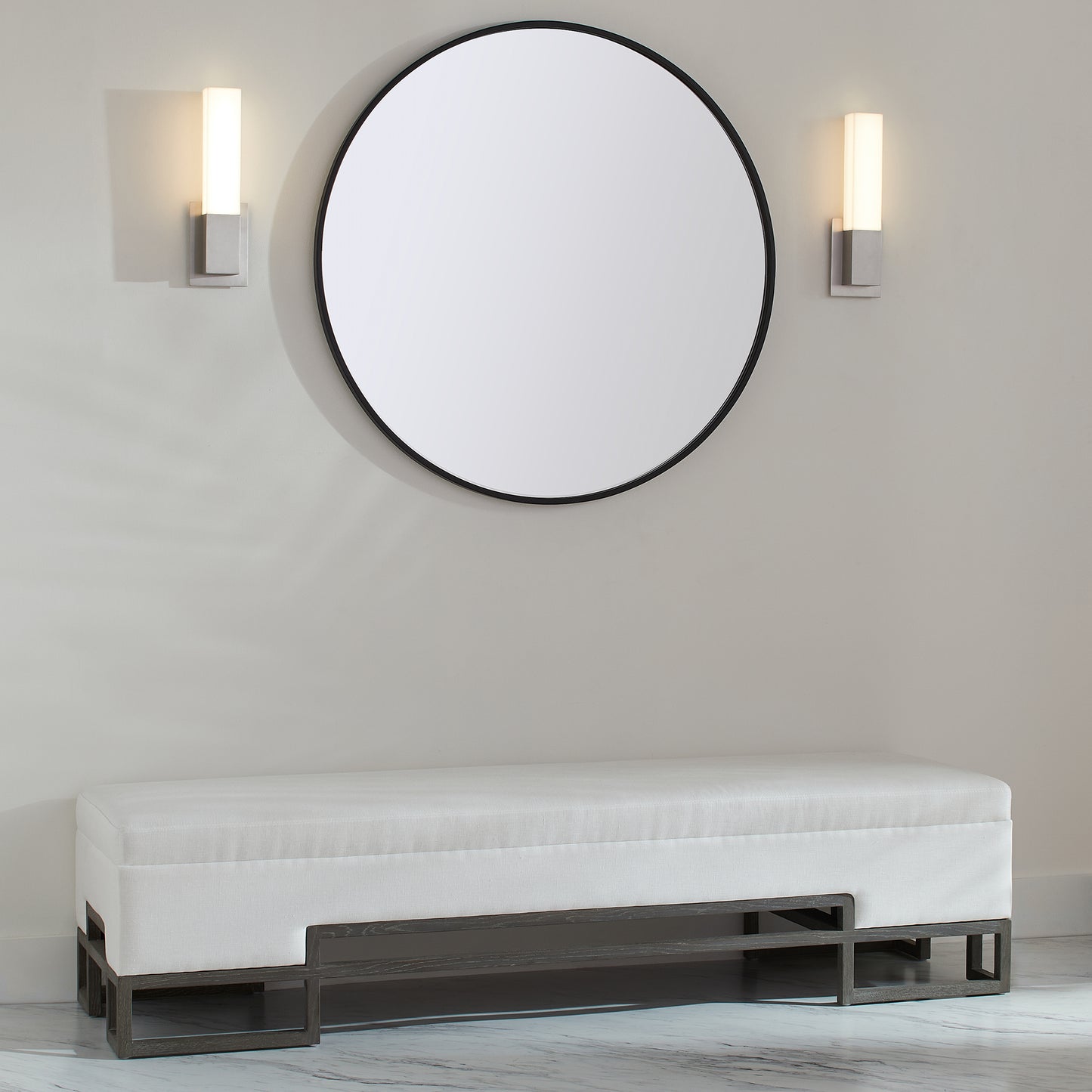 Oxygen Lighting Vega Sconce in Satin Nickel 3-519-24