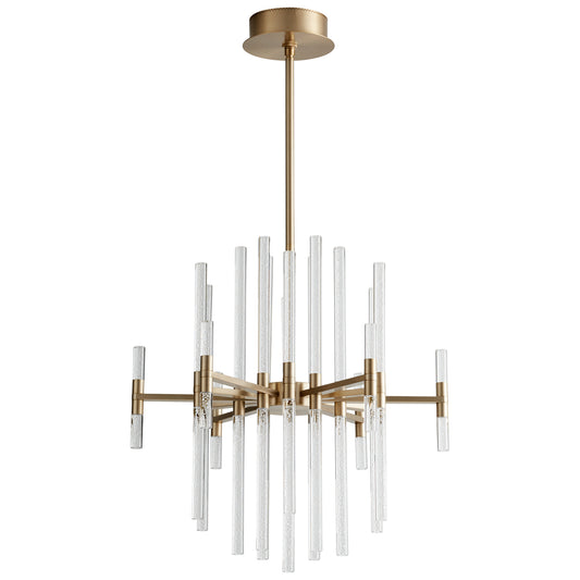 Oxygen Lighting Miro Chandelier in Aged Brass 3-605-40