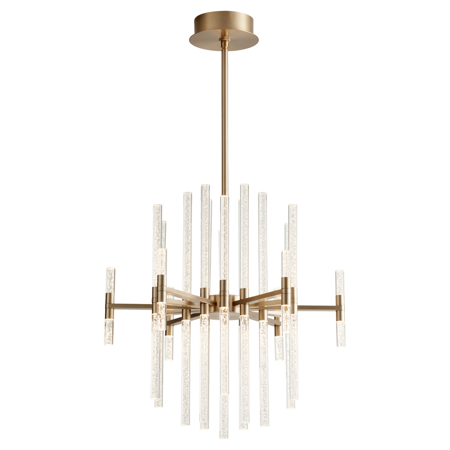 Oxygen Lighting Miro Chandelier in Aged Brass 3-605-40