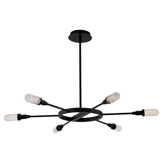 Oxygen Lighting Sperano Chandelier in Matte Black 3-6118-15