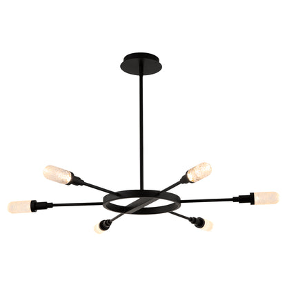 Oxygen Lighting Sperano Chandelier in Matte Black 3-6118-15