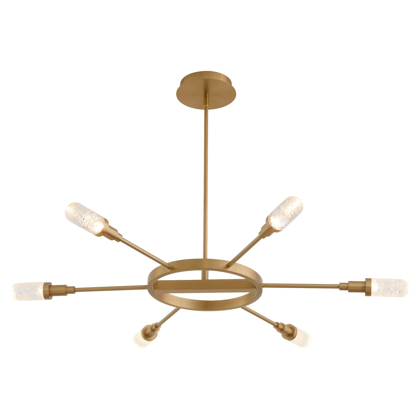 Oxygen Lighting Sperano Chandelier in Aged Brass 3-6118-40