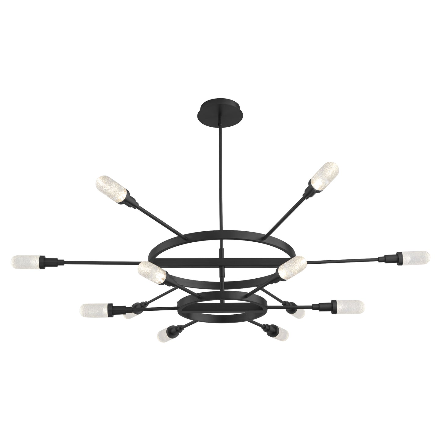 Oxygen Lighting Sperano Chandelier in Matte Black 3-6119-15