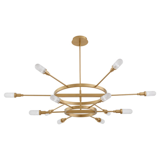 Oxygen Lighting Sperano Chandelier in Aged Brass 3-6119-40