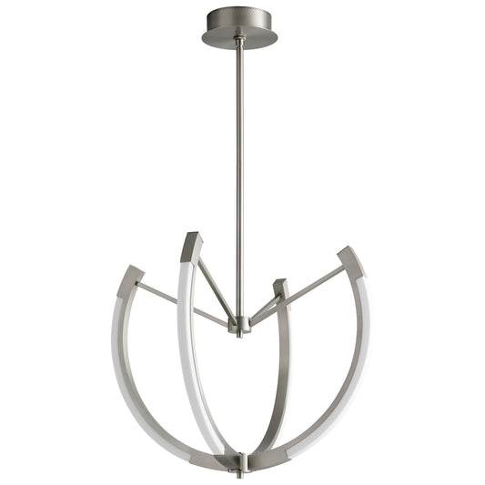 Oxygen Lighting Utopia Chandelier in Satin Nickel 3-6141-24