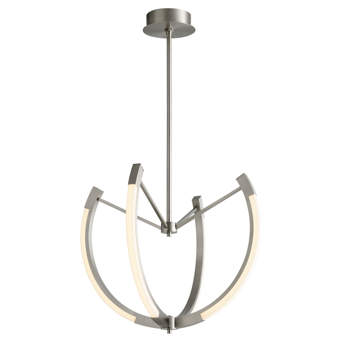 Oxygen Lighting Utopia Chandelier in Satin Nickel 3-6141-24