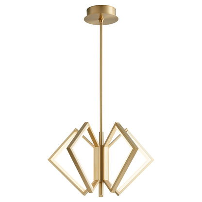 Oxygen Lighting Acadia Chandelier in Aged Brass 3-6142-40