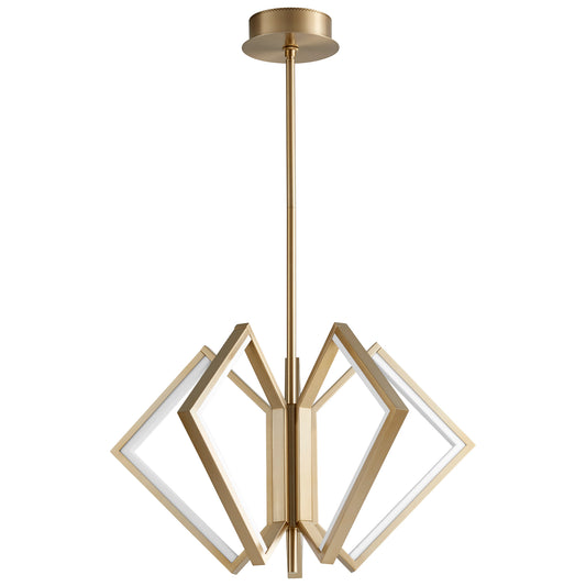 Oxygen Lighting Acadia Chandelier in Aged Brass 3-6143-40