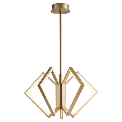 Oxygen Lighting Acadia Chandelier in Aged Brass 3-6143-40