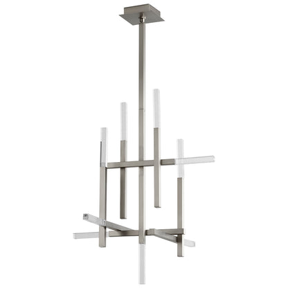 Oxygen Lighting Atlantis Chandelier in Satin Nickel 3-636-24