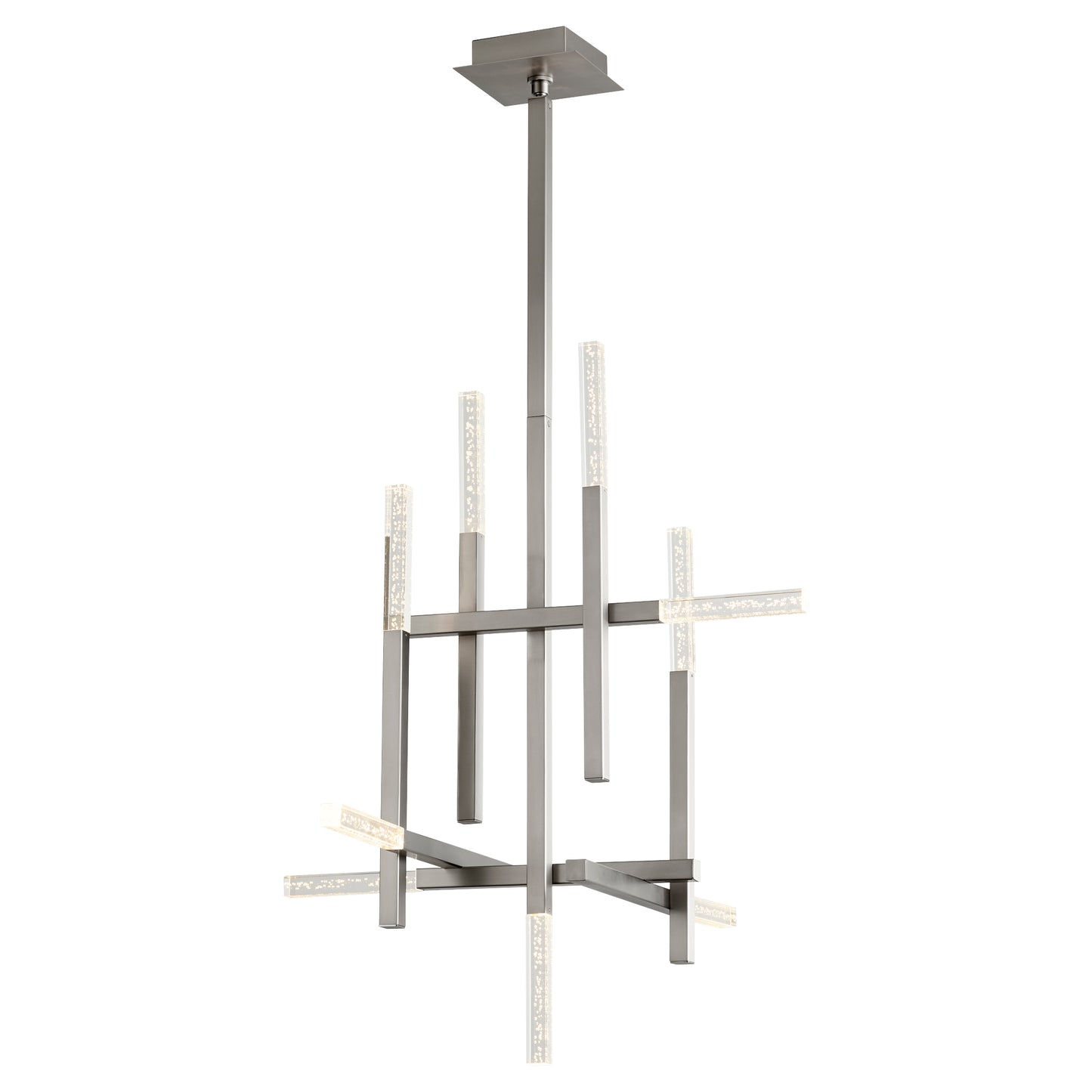 Oxygen Lighting Atlantis Chandelier in Satin Nickel 3-636-24