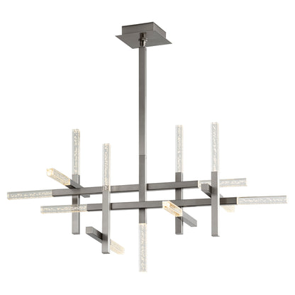 Oxygen Lighting Atlantis Chandelier in Satin Nickel 3-637-24