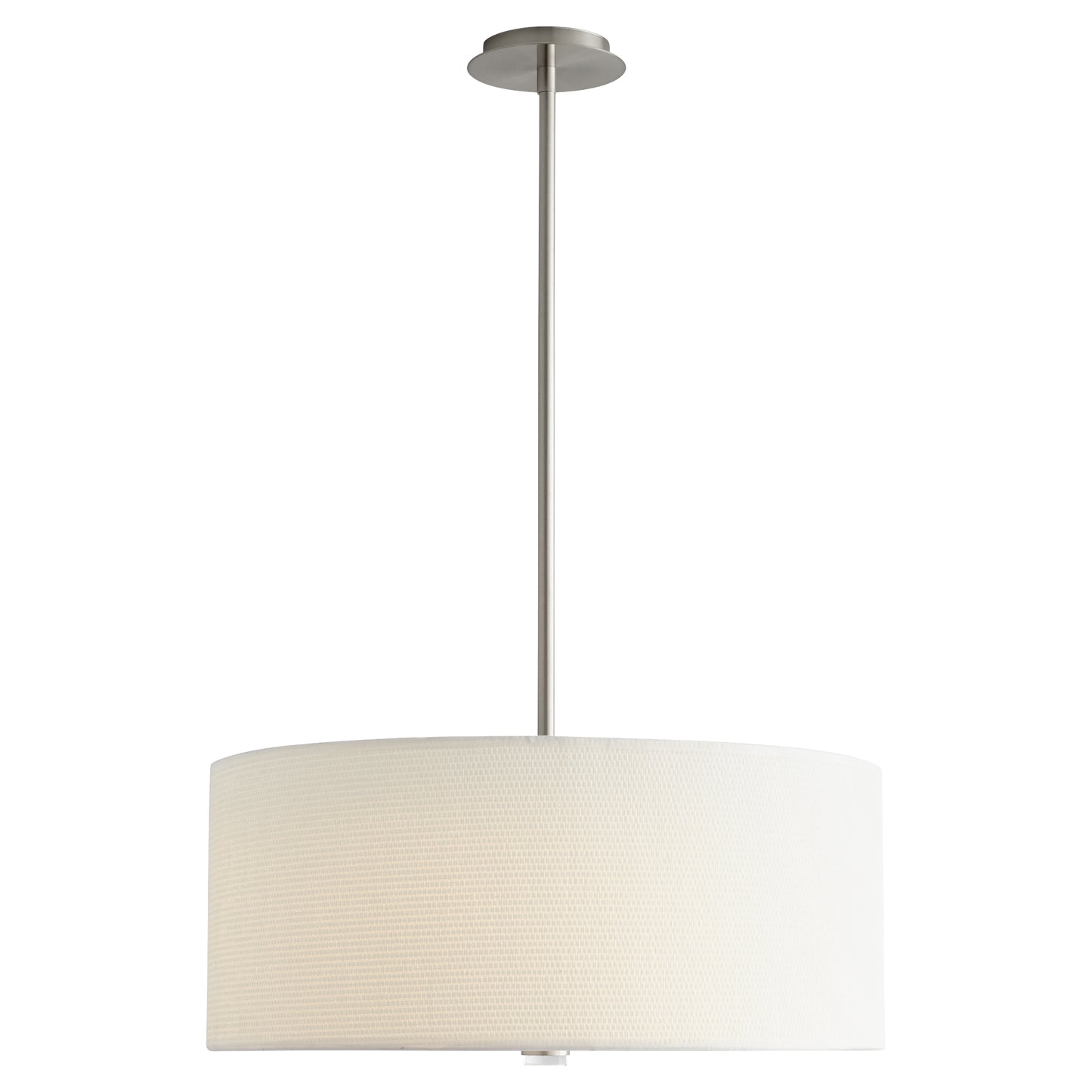 Oxygen Lighting Echo Pendant in Satin Nickel w/ White Grass 3-639-24