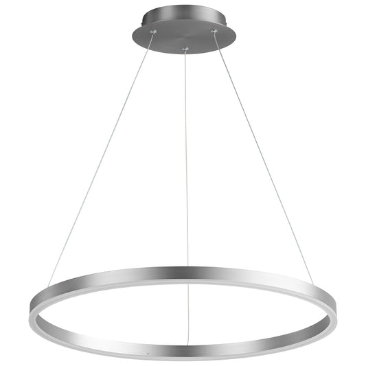 Oxygen Lighting Circulo Pendant in Satin Nickel 3-64-24