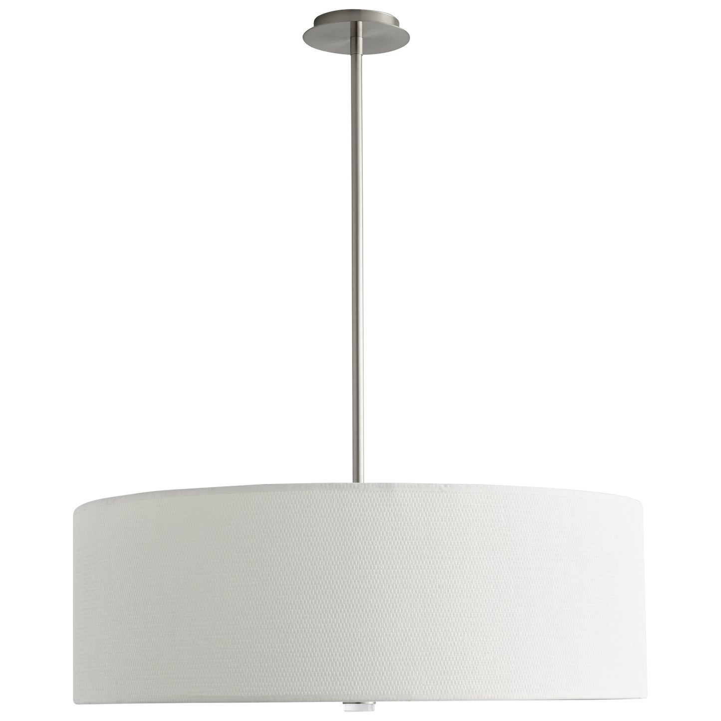 Oxygen Lighting Echo Pendant in Satin Nickel w/ White Grass 3-640-24