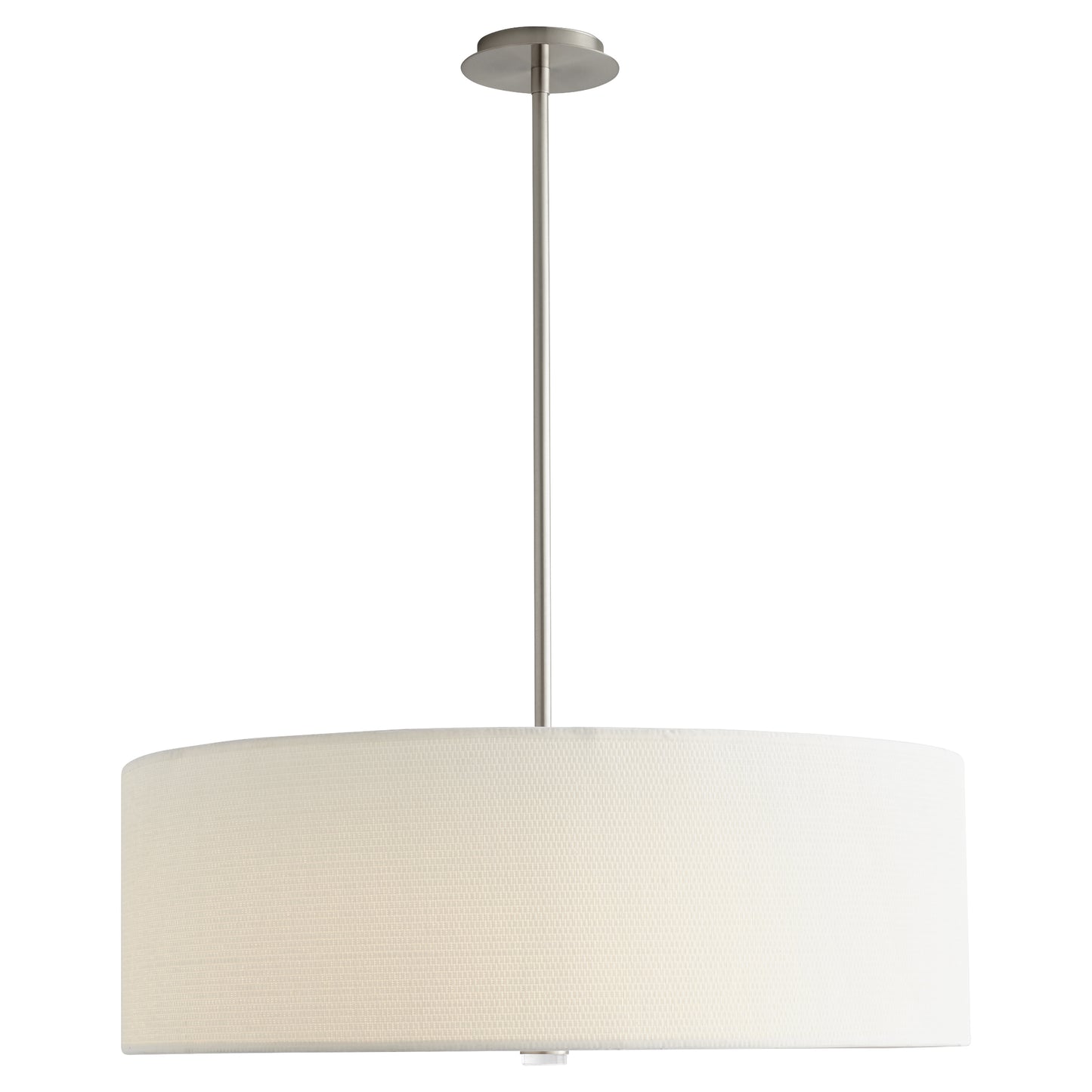 Oxygen Lighting Echo Pendant in Satin Nickel w/ White Grass 3-640-24