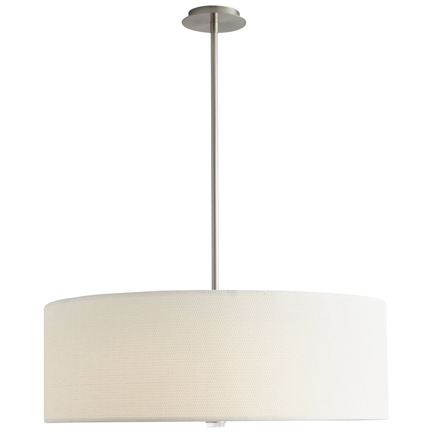 Oxygen Lighting Echo Pendant in Satin Nickel w/ White Grass 3-640-24