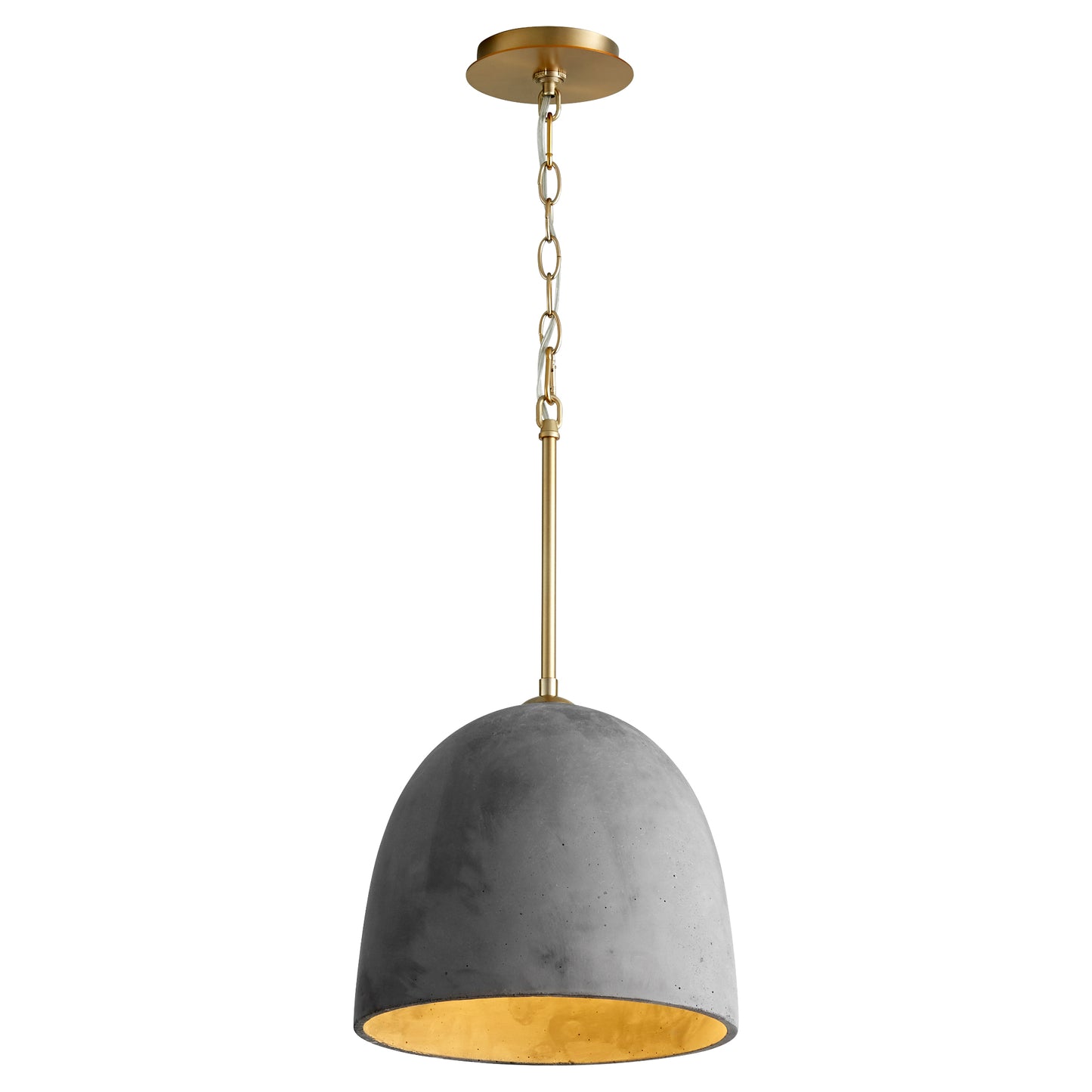 Oxygen Lighting Dune Pendant in Aged Brass Dark Gray / Aged Brass 3-641-1540