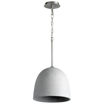 Oxygen Lighting Dune Pendant in Grey w/ Satin Nickel 3-641-1624