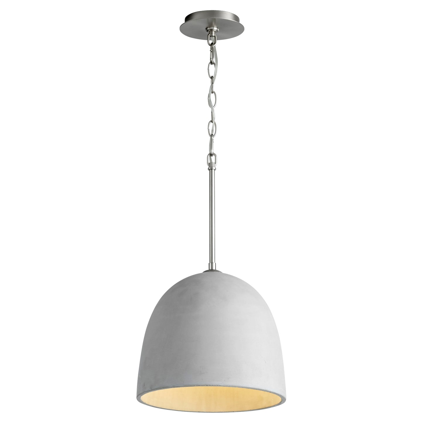 Oxygen Lighting Dune Pendant in Grey w/ Satin Nickel 3-641-1624