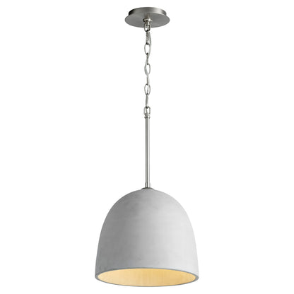 Oxygen Lighting Dune Pendant in Grey w/ Satin Nickel 3-641-1624