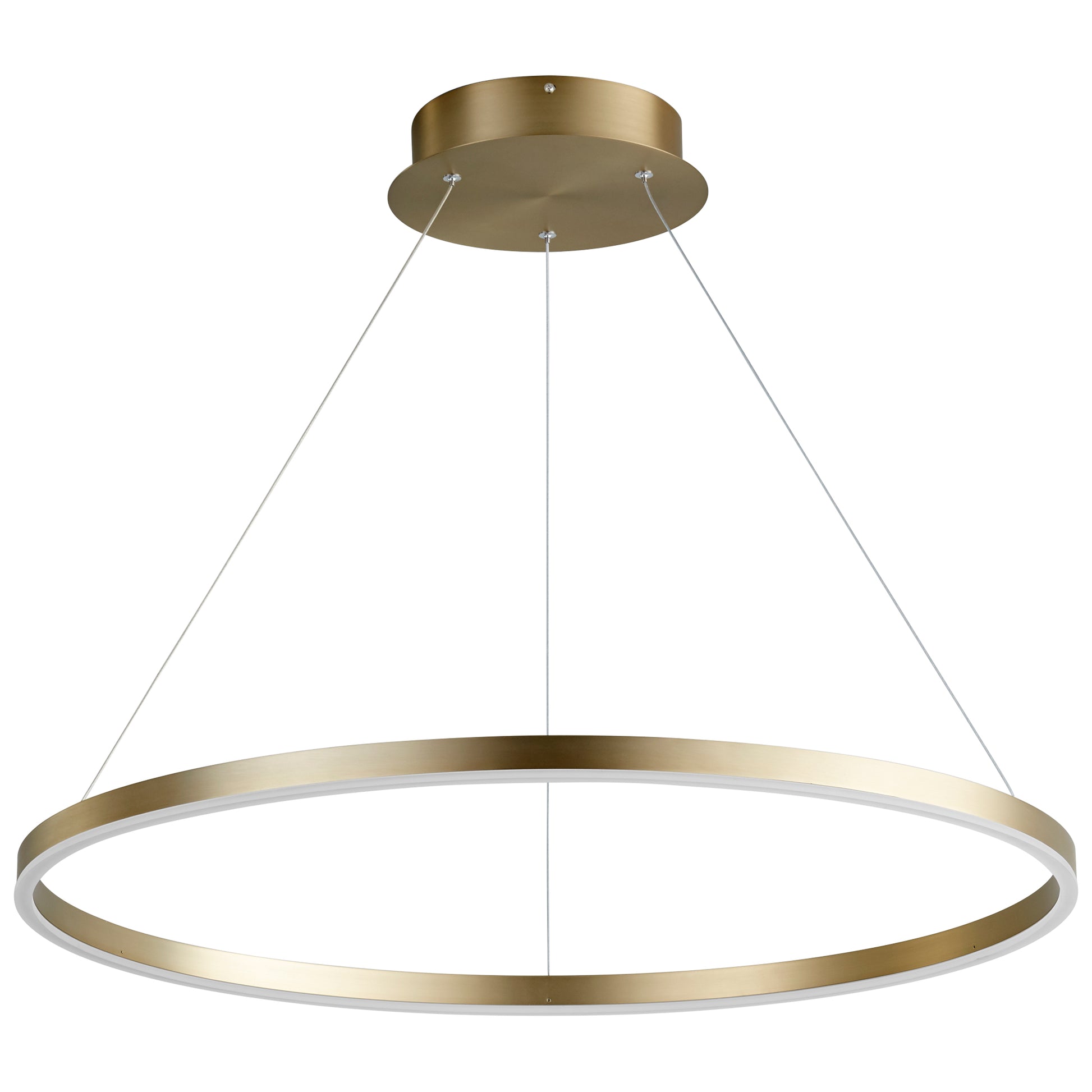 Oxygen Lighting Circulo Pendant in Aged Brass 3-65-40