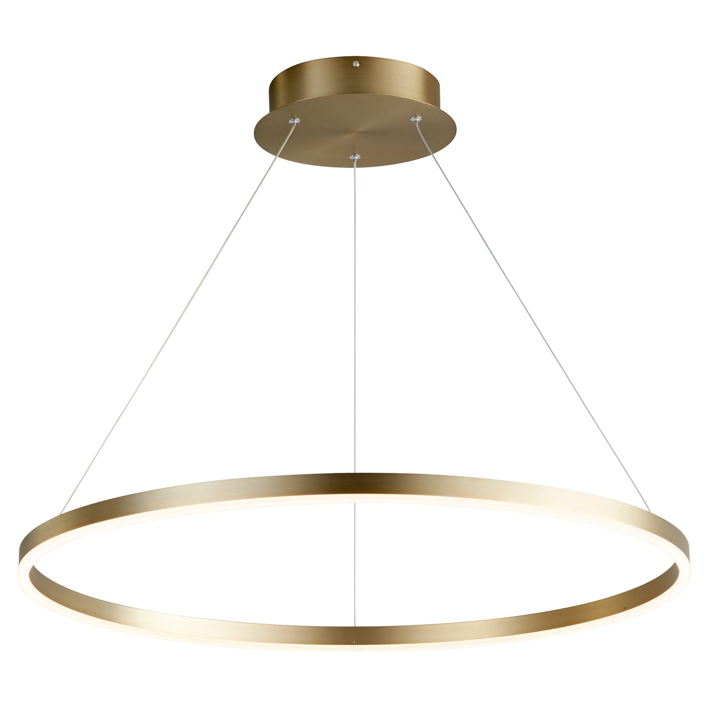 Oxygen Lighting Circulo Pendant in Aged Brass 3-65-40