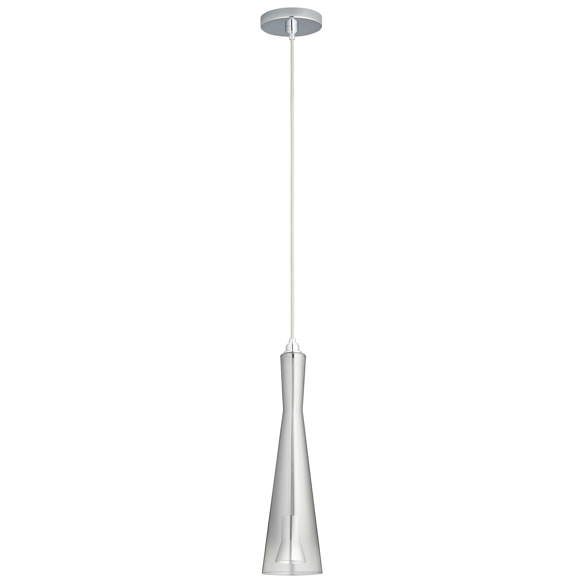 Oxygen Lighting Cornet Pendant in Polished Chrome w/ Smoke Ombre 3-651-1314