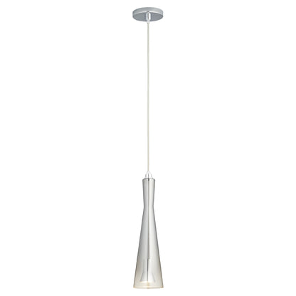 Oxygen Lighting Cornet Pendant in Polished Chrome w/ Smoke Ombre 3-651-1314