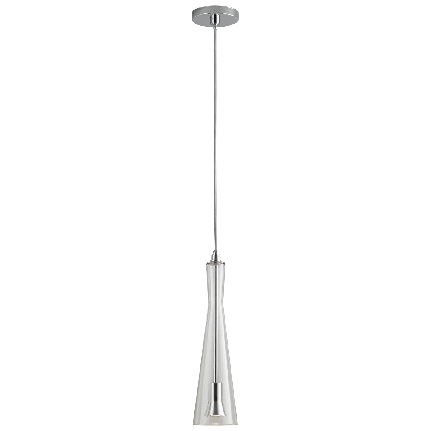 Oxygen Lighting Cornet Pendant in Polished Chrome w/ Clear 3-651-14