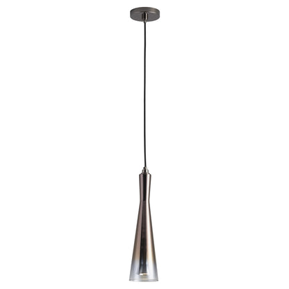 Oxygen Lighting Cornet Pendant in Gunmetal w/ Coffee Ombre 3-651-2018