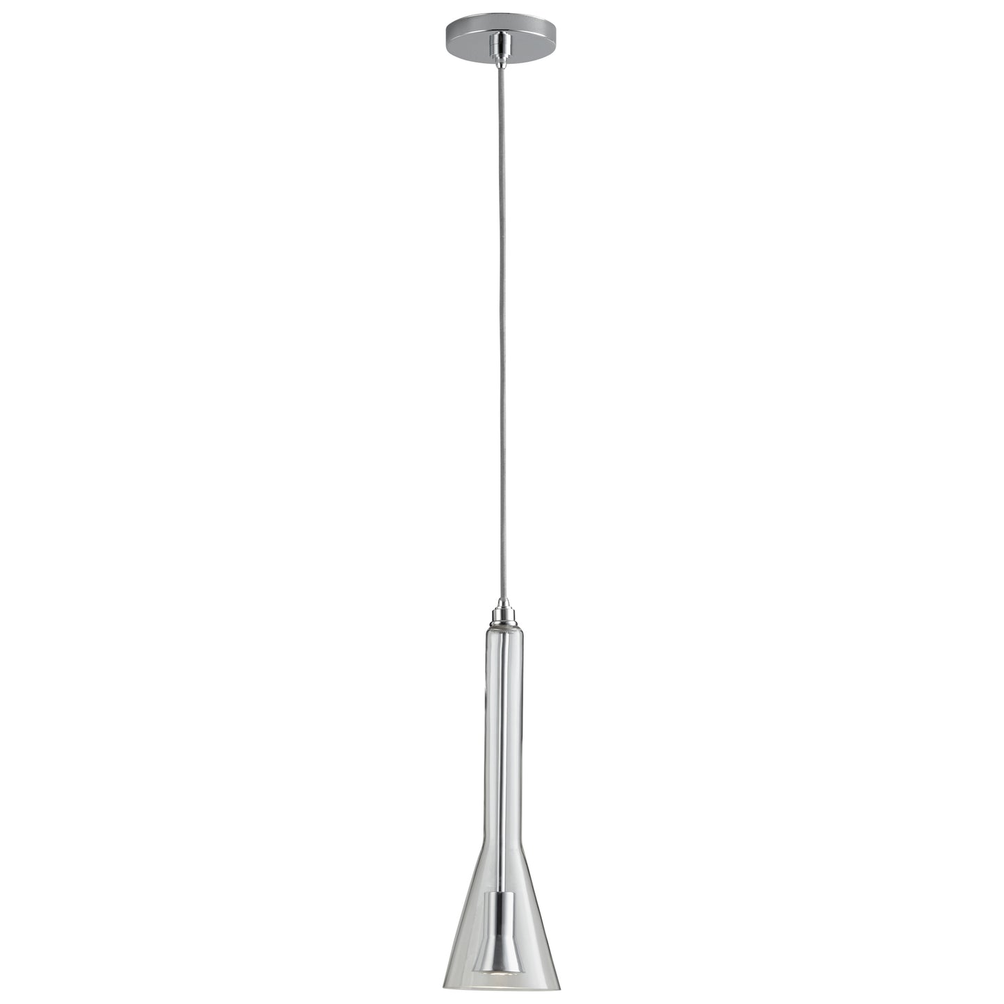 Oxygen Lighting Liberty Pendant in Polished Chrome w/ Clear 3-652-14