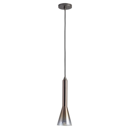 Oxygen Lighting Liberty Pendant in Gunmetal w/ Coffee Ombre 3-652-2018