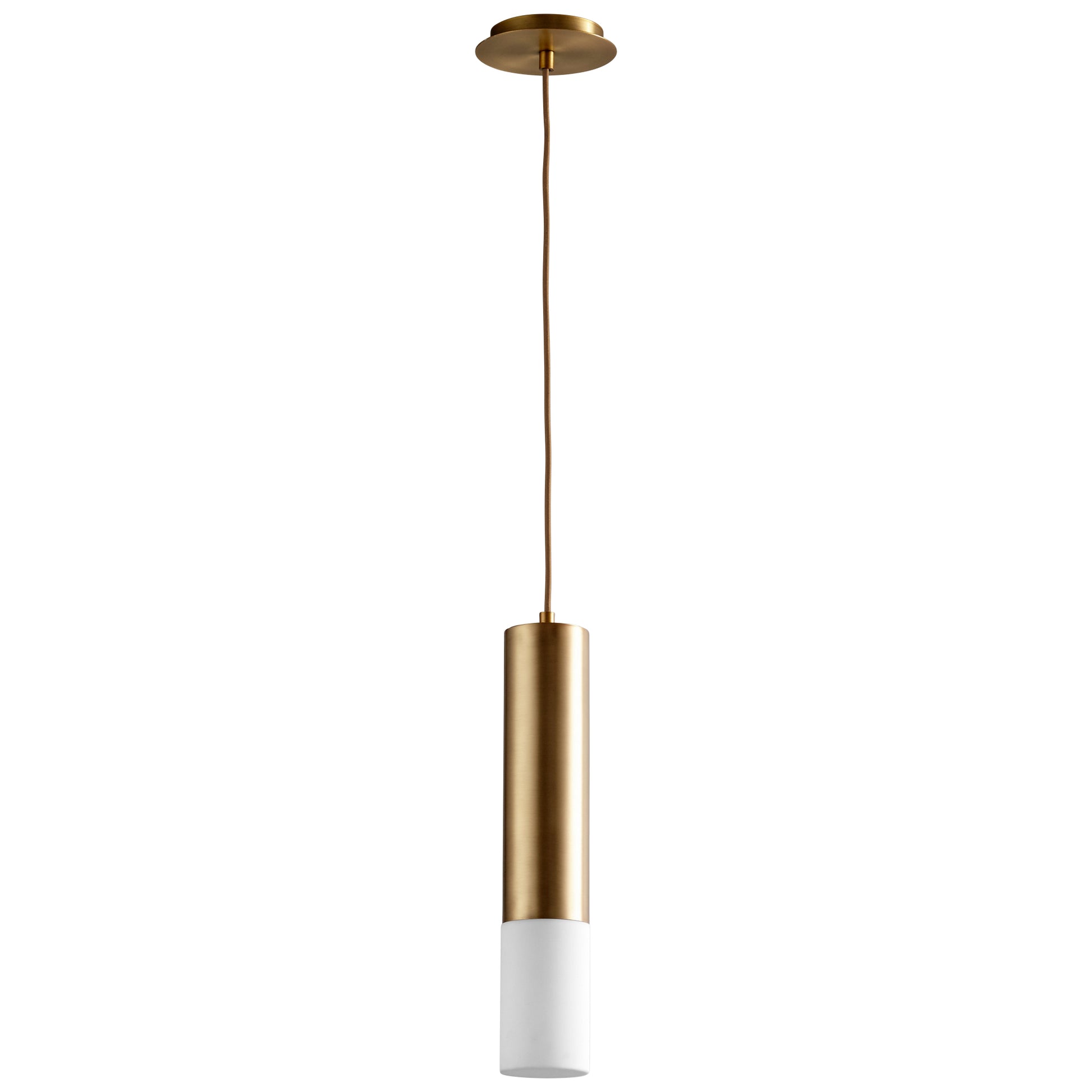 Oxygen Lighting Opus Pendant in Aged Brass 3-654-40