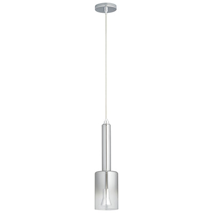 Oxygen Lighting Spindle Pendant in Polished Chrome w/ Smoke Ombre 3-656-1314