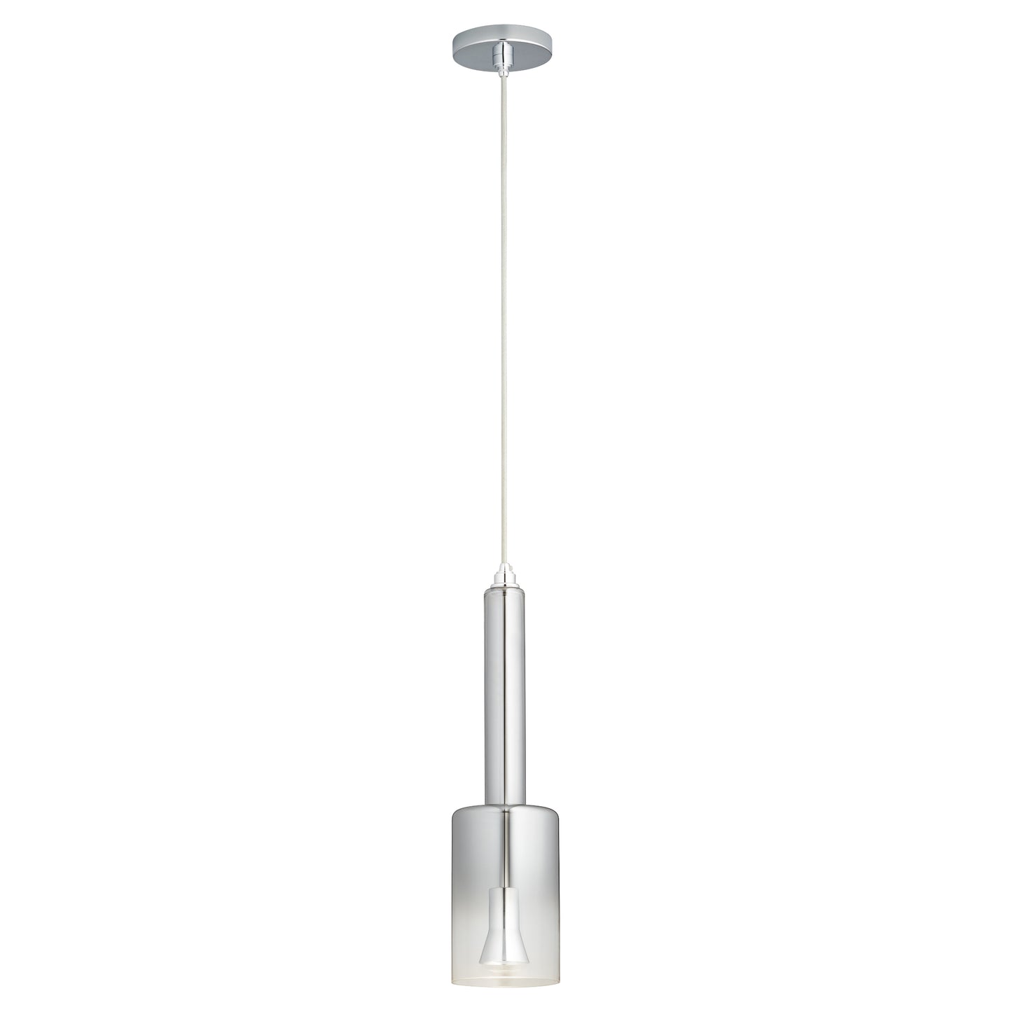 Oxygen Lighting Spindle Pendant in Polished Chrome w/ Smoke Ombre 3-656-1314