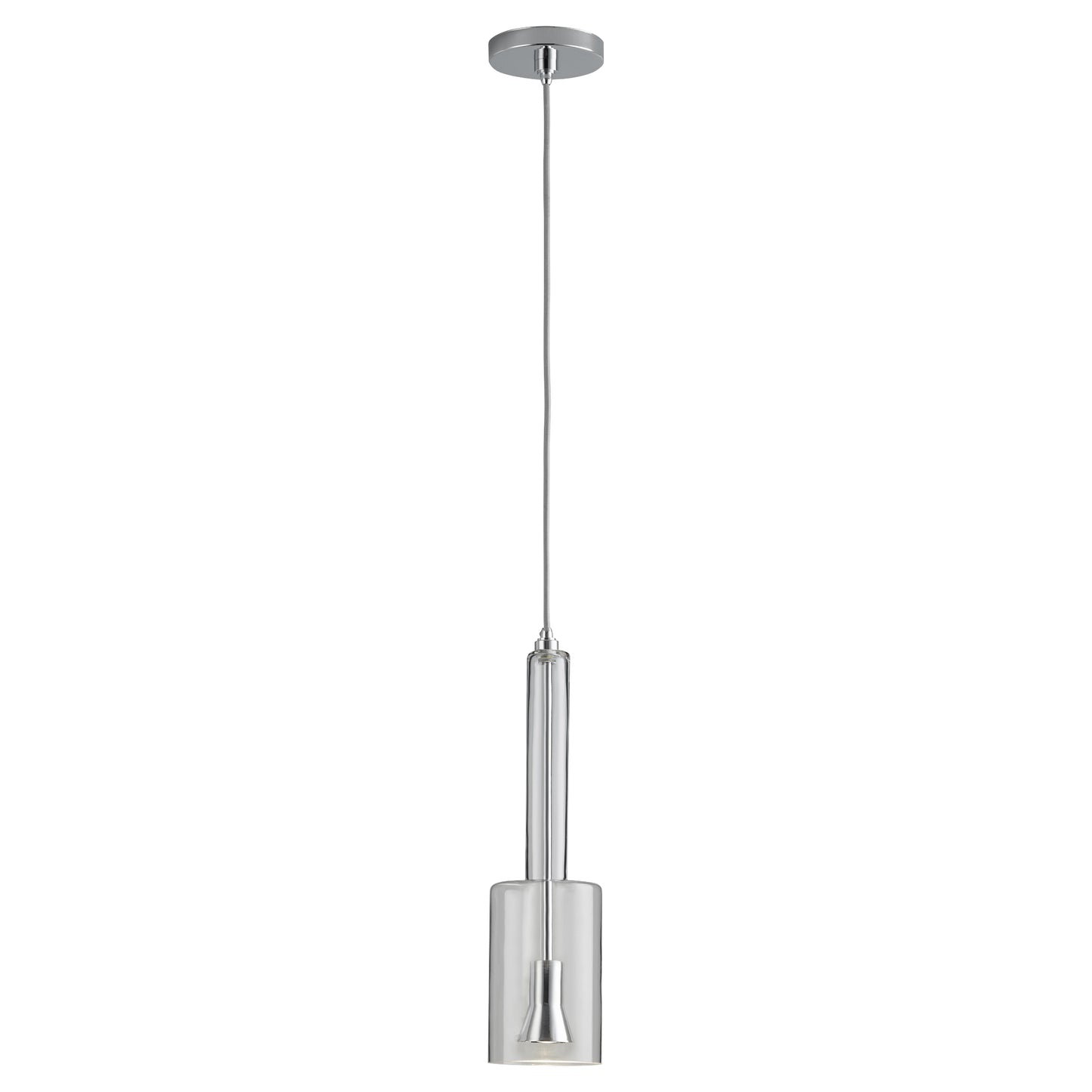 Oxygen Lighting Spindle Pendant in Polished Chrome w/ Clear 3-656-14