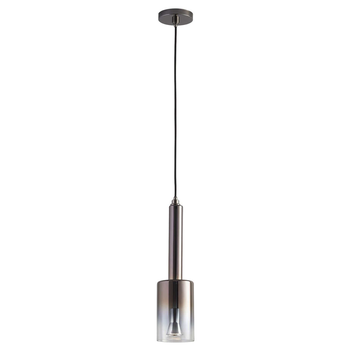 Oxygen Lighting Spindle Pendant in Gunmetal w/ Coffee Ombre 3-656-2018