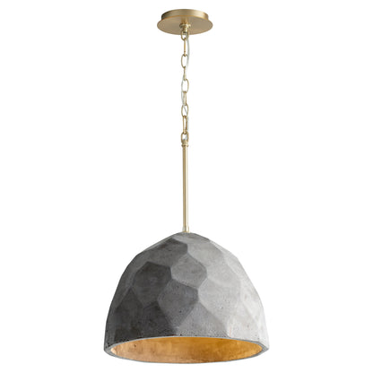 Oxygen Lighting Maria Pendant in Aged Brass Dark Gray / Aged Brass 3-663-1540