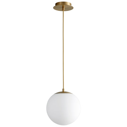 Oxygen Lighting Luna Pendant in Aged Brass 3-672-40