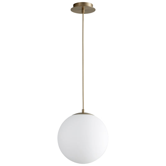 Oxygen Lighting Luna Pendant in Aged Brass 3-673-40