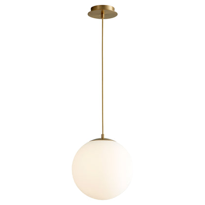 Oxygen Lighting Luna Pendant in Aged Brass 3-673-40