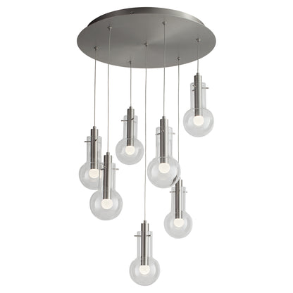 Oxygen Lighting Primo Pendant in Satin Nickel 3-674-24