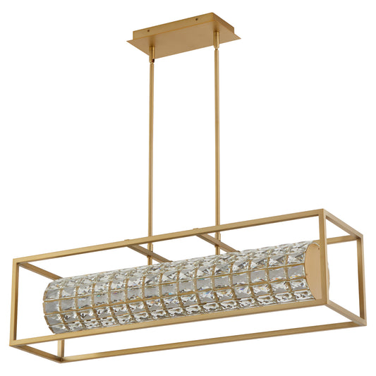 Oxygen Lighting Elan Chandelier in Aged Brass 3-676-40