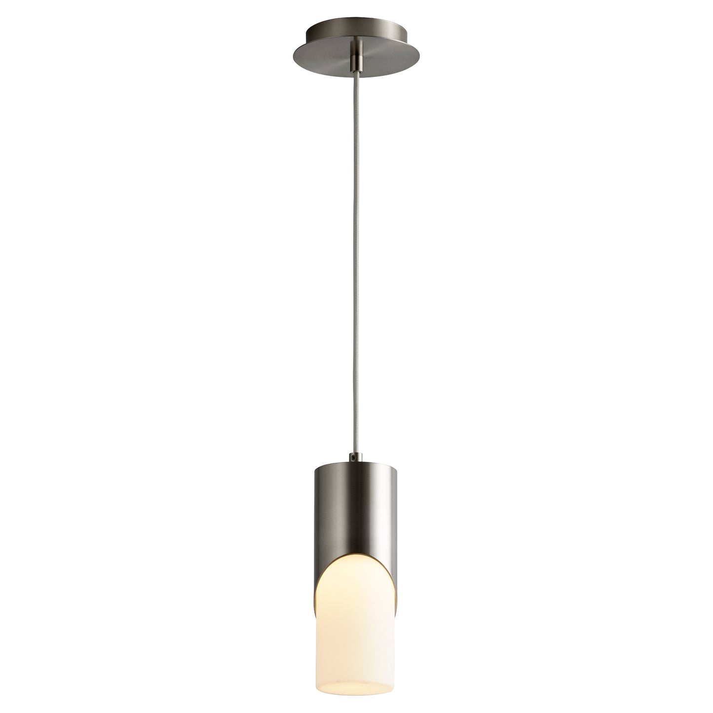 Oxygen Lighting Ellipse Pendant in Satin Nickel 3-677-124