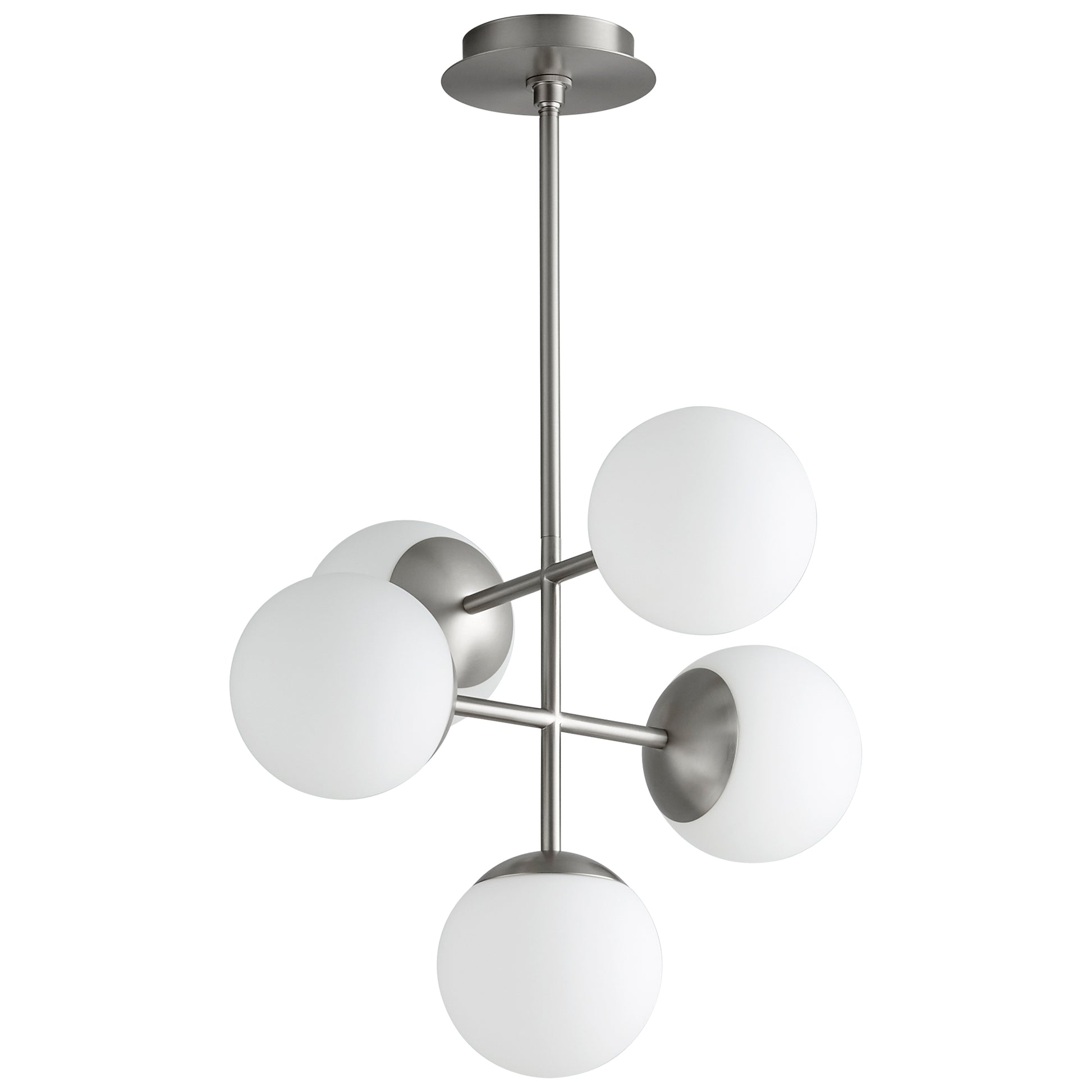 Oxygen Lighting Nebula Chandelier in Satin Nickel 3-680-24